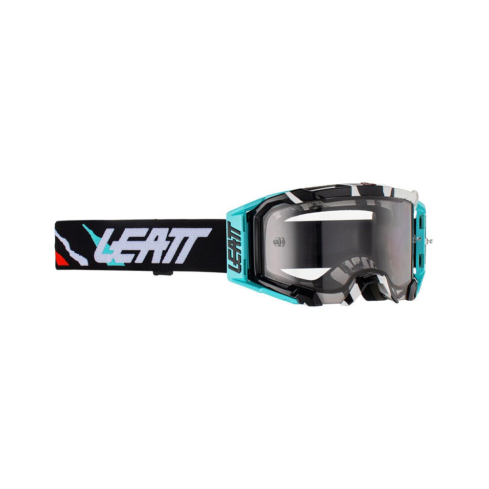 LEATT GOGGLE VELOCITY 5.5 ACID TIGER - LIGHT GREY LENS (r) - ACE Race Shop