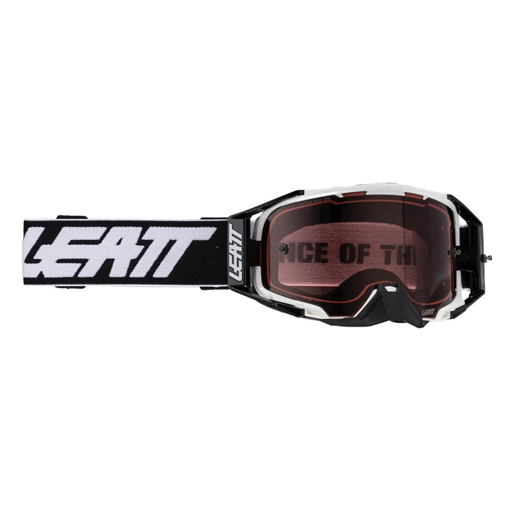 LEATT GOGGLE VELOCITY 6.5 CRYZTAL WHITE - LENS ROSE 32 VLT - ACE Race Shop