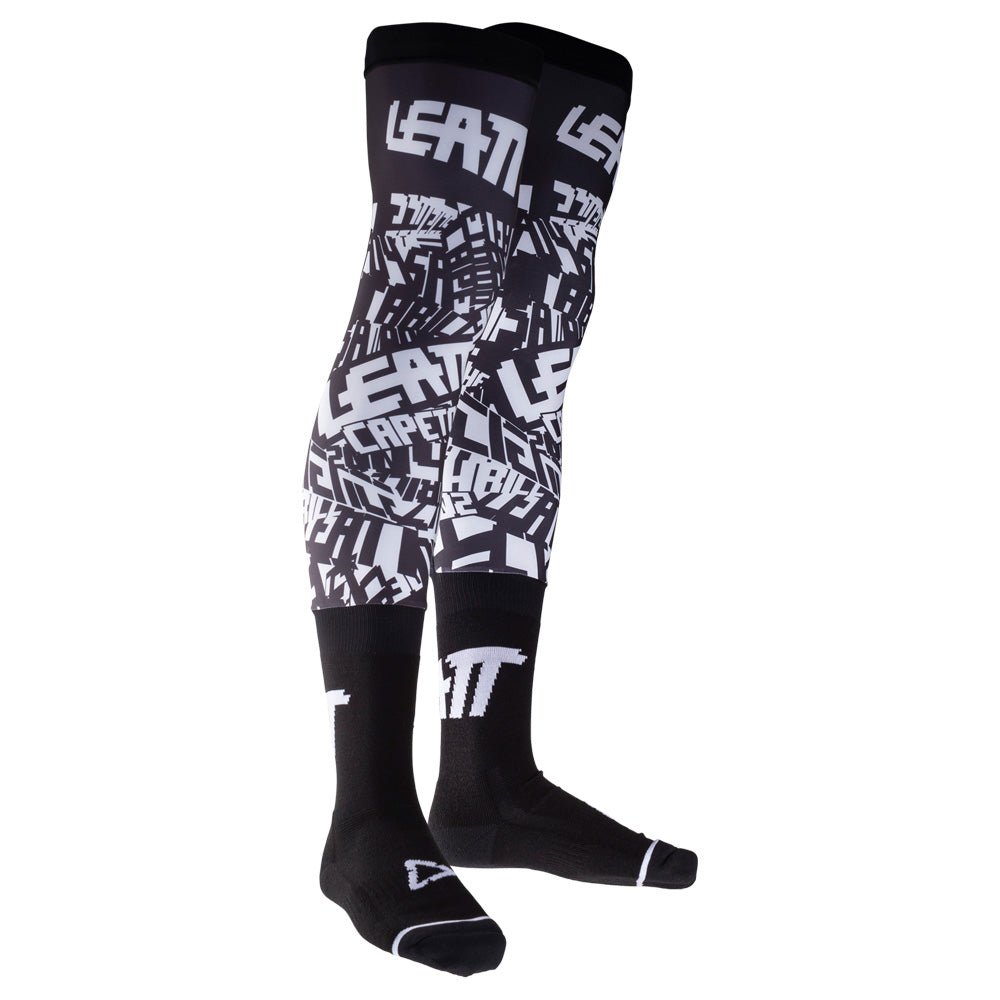 LEATT KNEE BRACE SOCKS BLACK/WHITE - ACE Race Shop