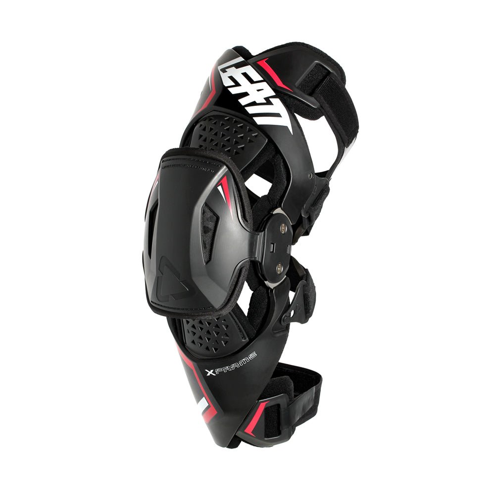 LEATT KNEE BRACE X - FRAME BLACK/RED (PAIR) - ACE Race Shop
