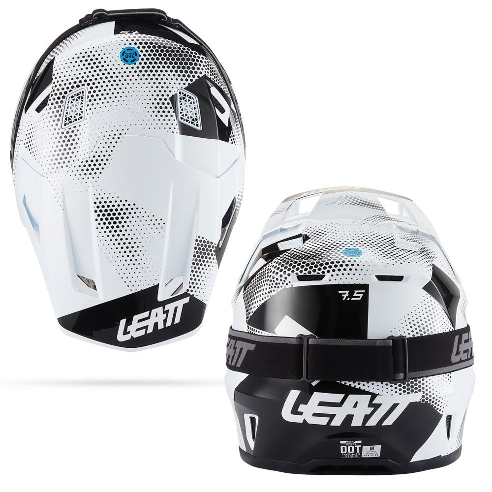 LEATT MOTOCROSS ENDURO MX HELMET MOTO 7.5 - CAMO BLACK/WHITE - ACE Race Shop
