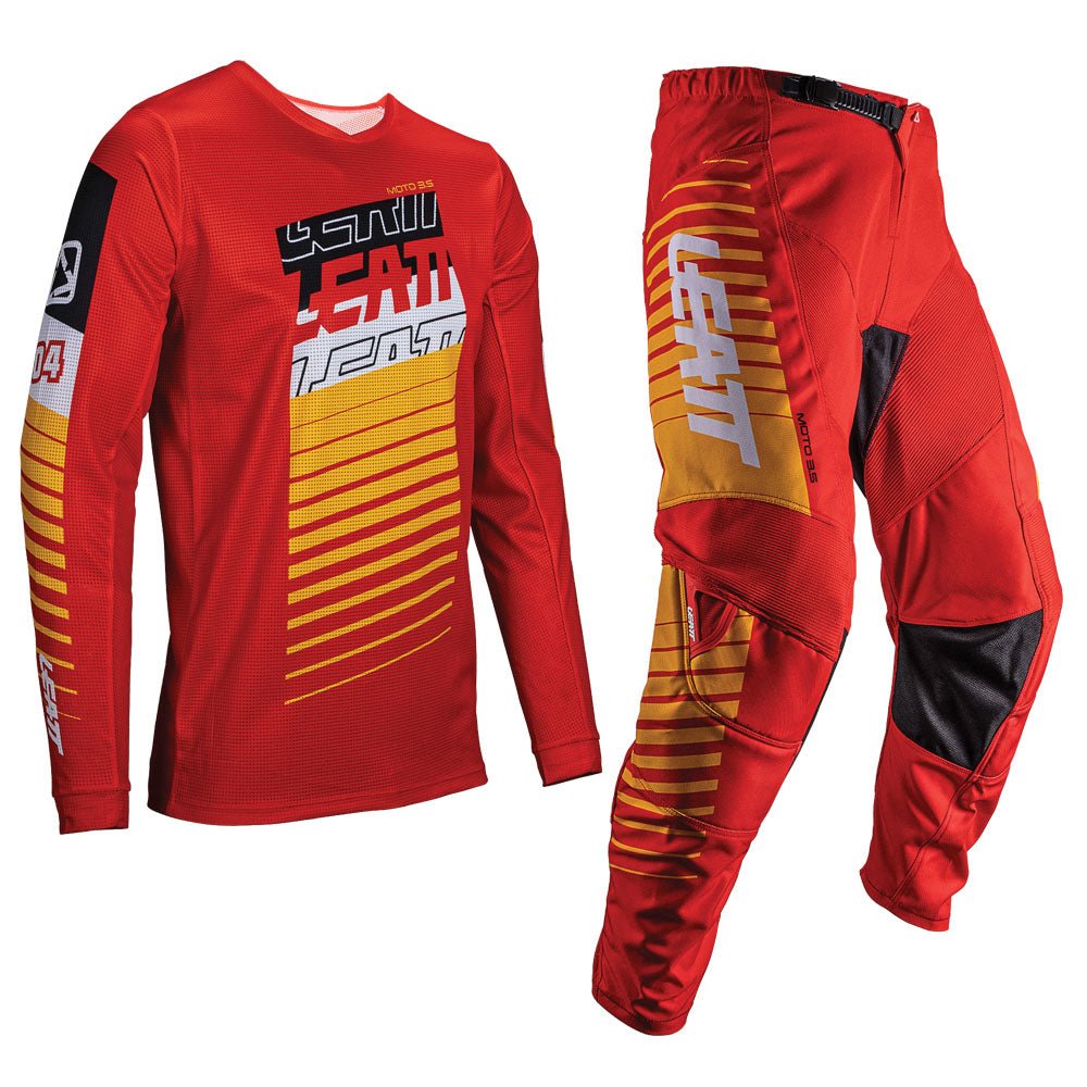 LEATT PANT AND SHIRT KIT 3.5 RED - ACE Race Shop
