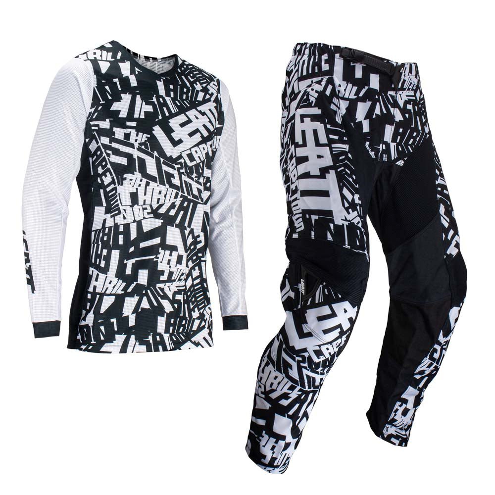 LEATT PANT AND SHIRT KIT 3.5 WHITE - ACE Race Shop