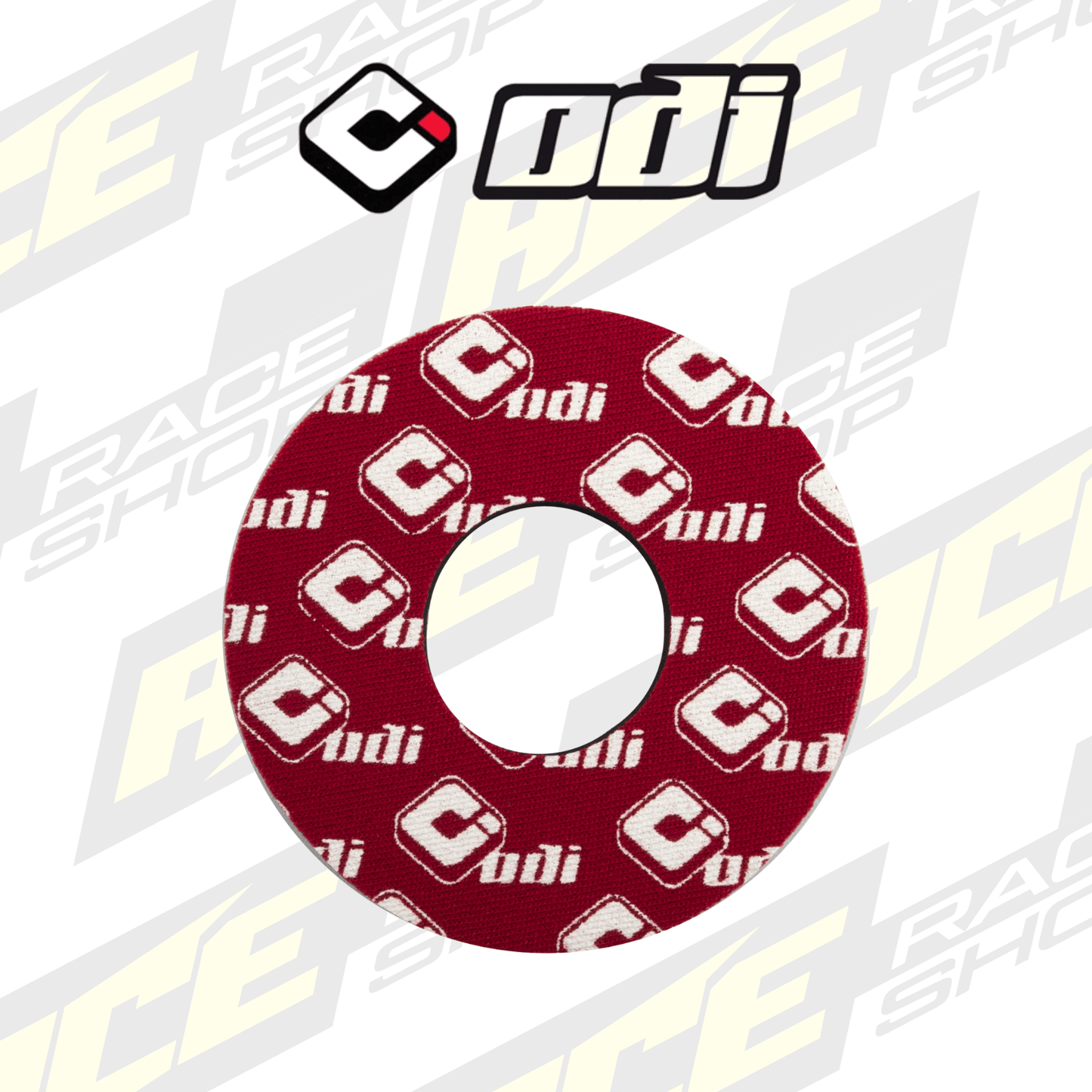 ODI GRIP DONUT - RED PAIR - ACE Race Shop