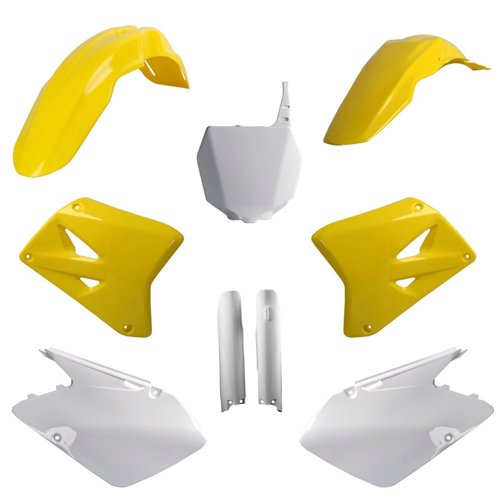POLISPORT BOX KIT SUZUKI RM125/250 07 - 08 INC FORK GUARDS OEM - ACE Race Shop