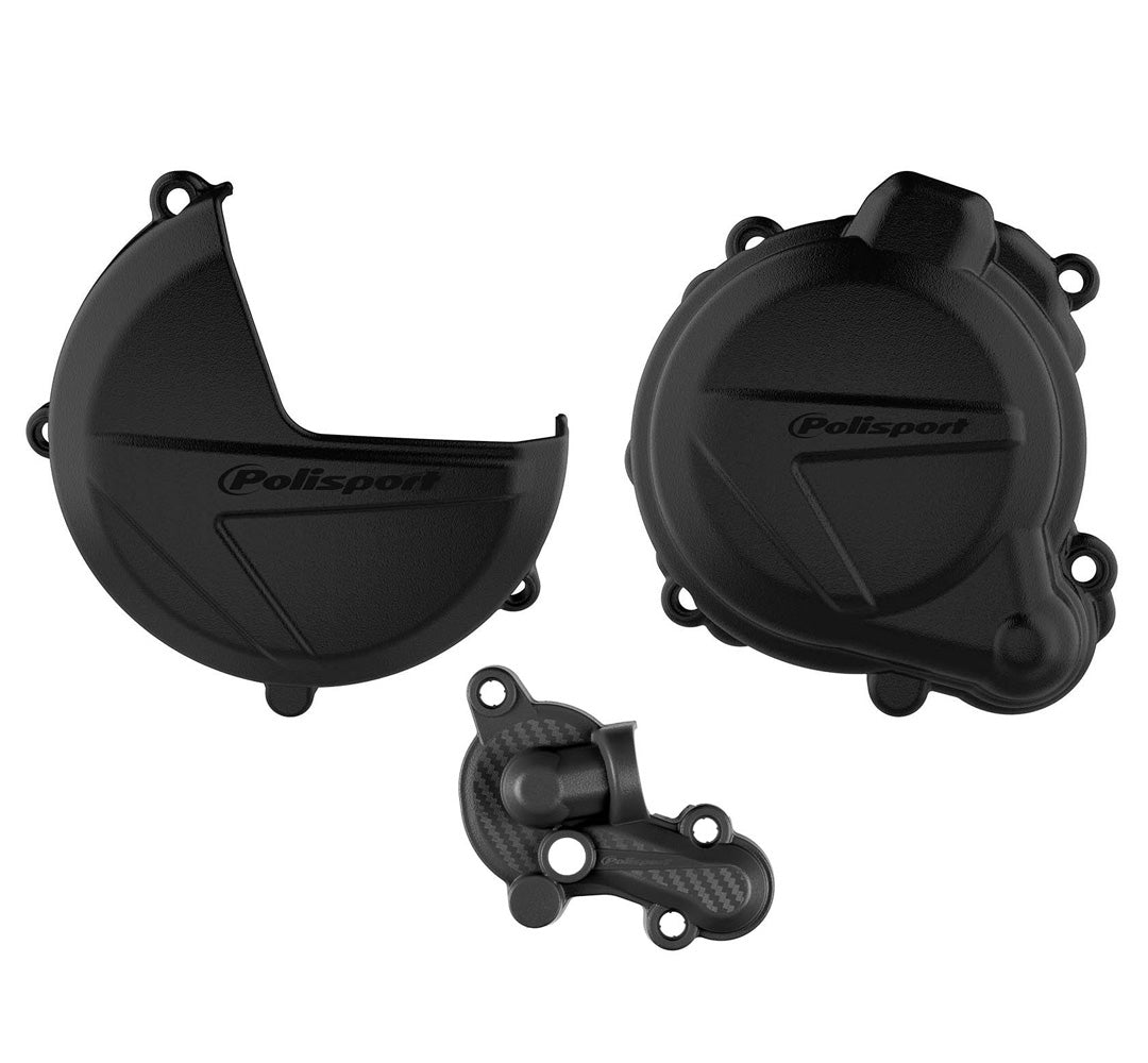 POLISPORT CLUTCH & IGNITION COVER PROTECTOR BETA 250RR - 300RR 13 - 17, X - TRAINER 300 13 - 17 BLACK - ACE Race Shop
