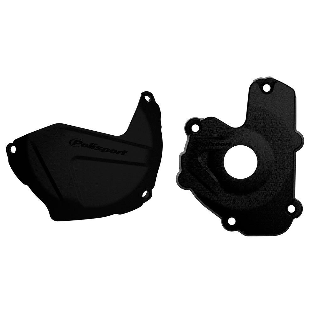 POLISPORT CLUTCH & IGNITION COVER PROTECTOR KAWASAKI KX250F 13 - 16 BLACK - ACE Race Shop