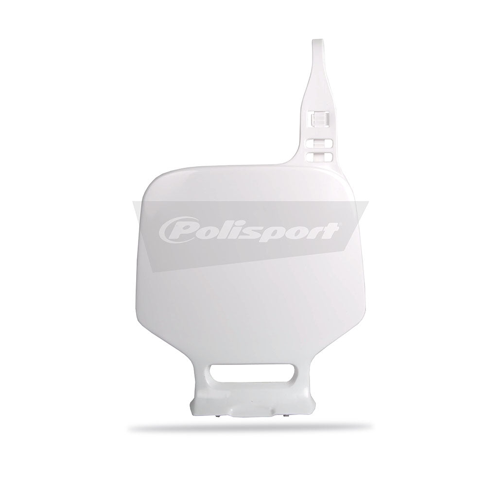 POLISPORT FRONT NUMBER PLATE YAMAHA YZ80/85 93 - 14 WHITE (OEM 05 - 14) - ACE Race Shop