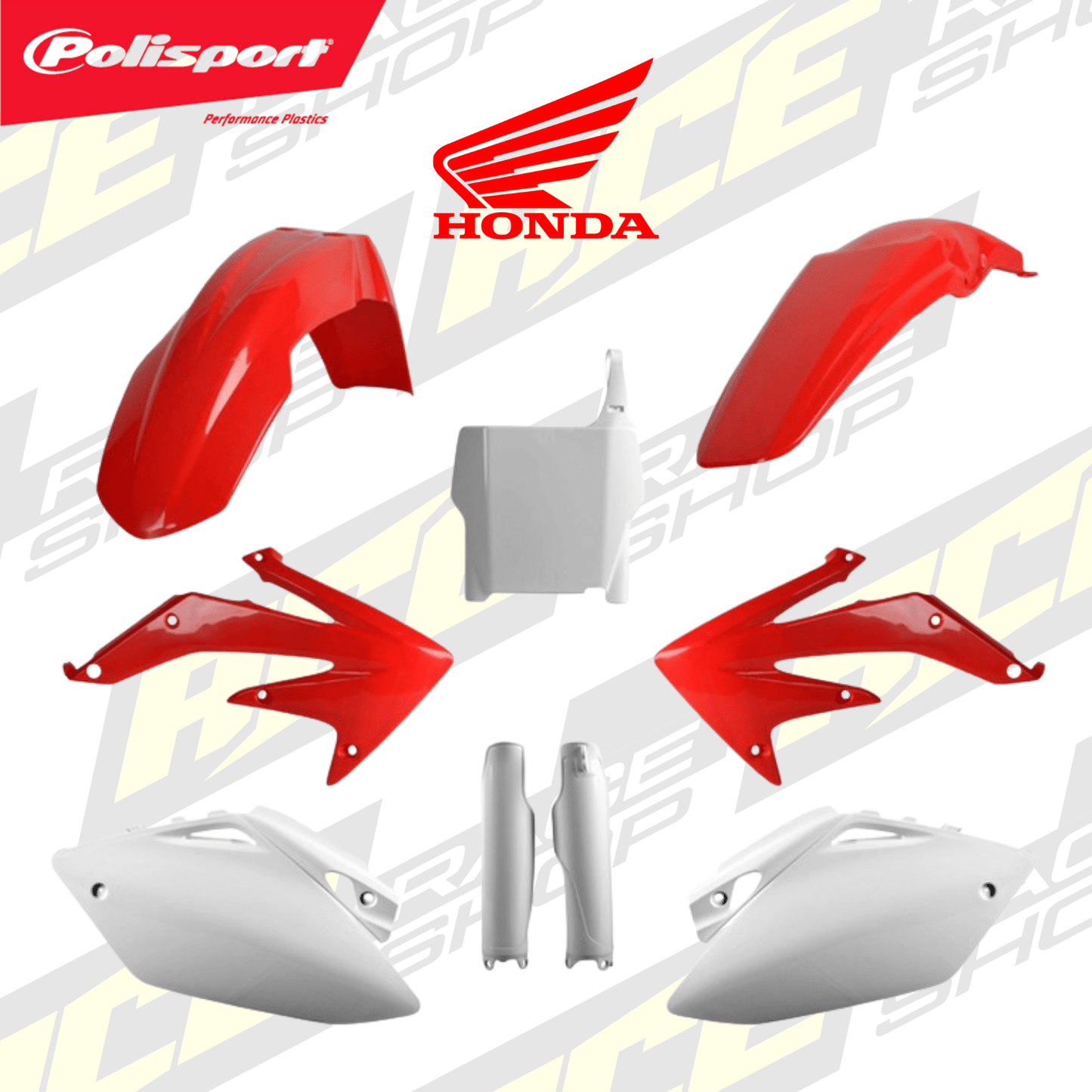 POLISPORT PLASTIC BOX KIT HONDA CRF450R 05 - 06 STANDARD - ACE Race Shop