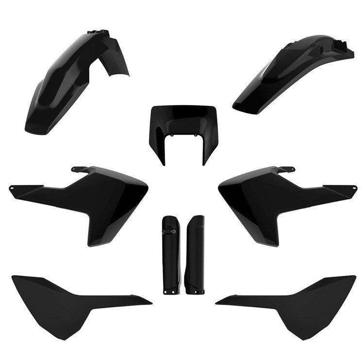POLISPORT PLASTIC BOX KIT INC FORK GUARDS HUSQVARNA TE150 - 300, FE250 - 501 17 - 19, OEM 17 - 18 - ACE Race Shop