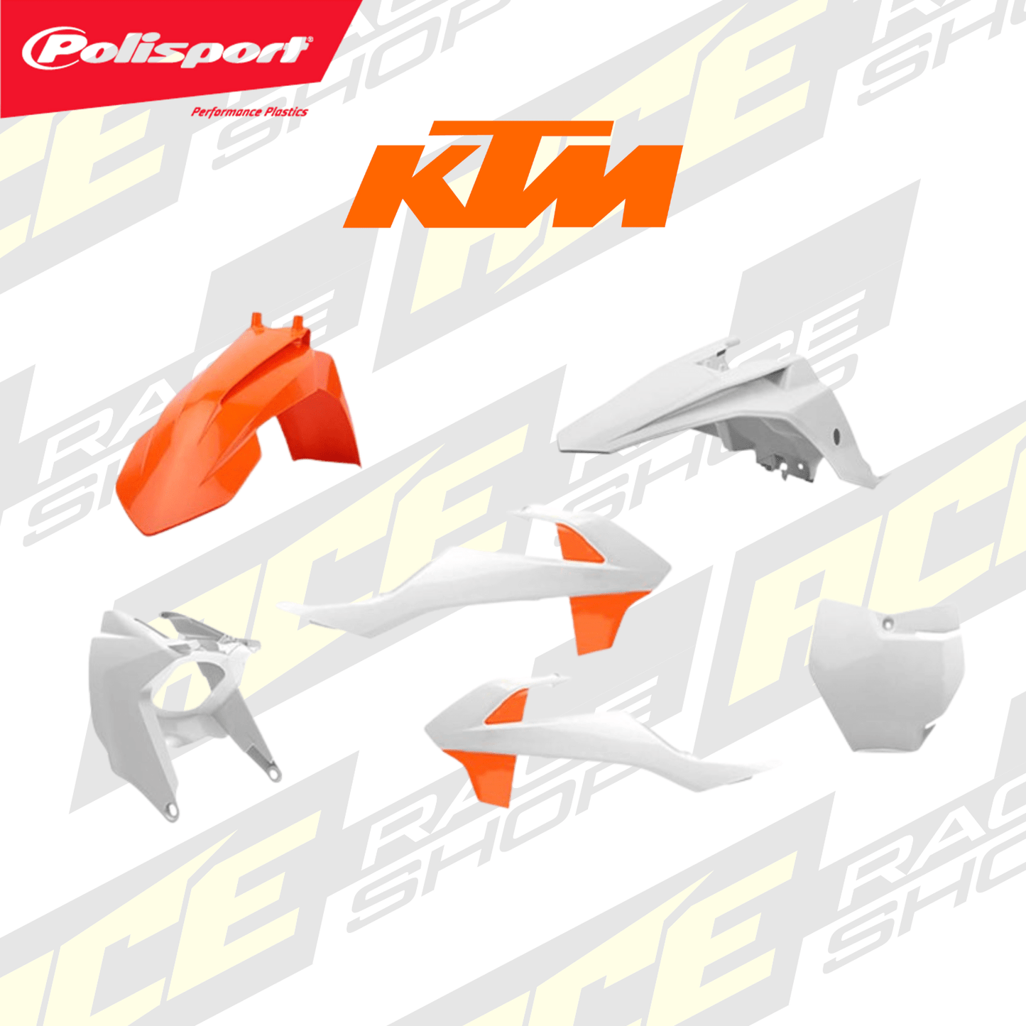 POLISPORT PLASTIC BOX KIT KTM SX85 18 - 24 "(OEM 24) - ACE Race Shop