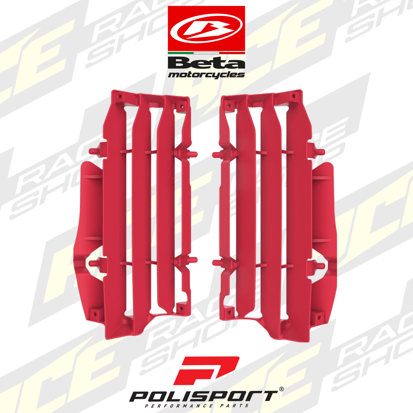 POLISPORT RAD LOUVRES FOR BETA 2T 125 - 300RR, 4T 350 - 480RR 20 - 23 - ACE Race Shop