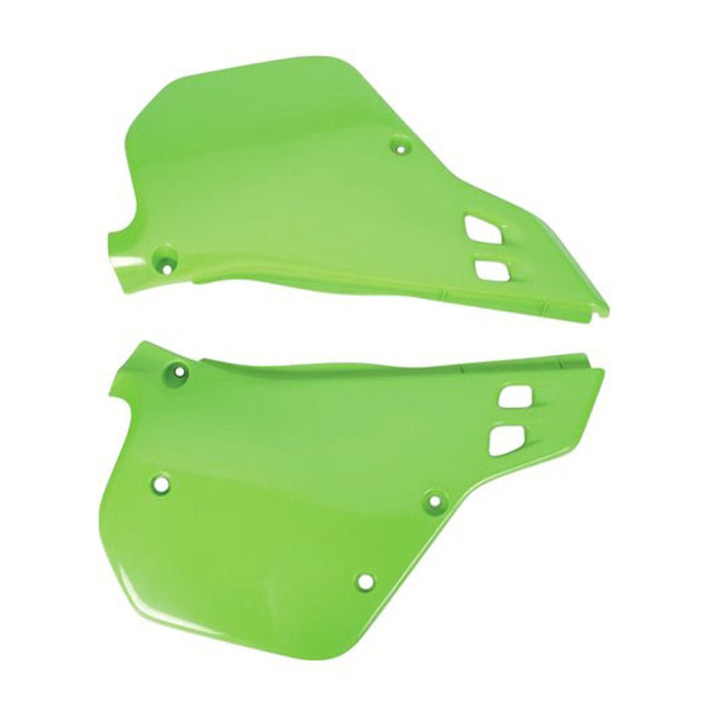 POLISPORT SIDE PANEL KAWASAKI KX125 - 250 90 - 91 GREEN - ACE Race Shop