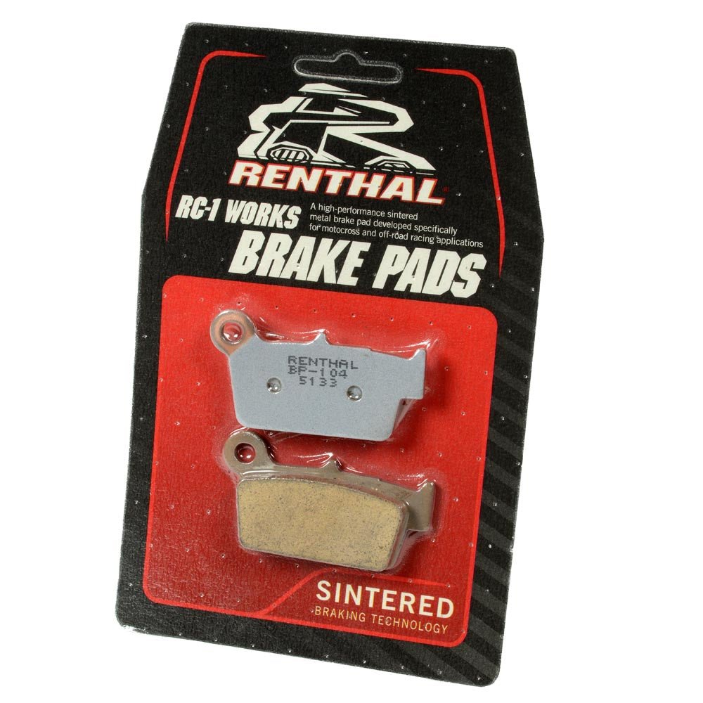 RENTHAL BRAKE PADS FRONT/REAR HON/HQV/KAW/YAM (GF007) (R) - ACE Race Shop