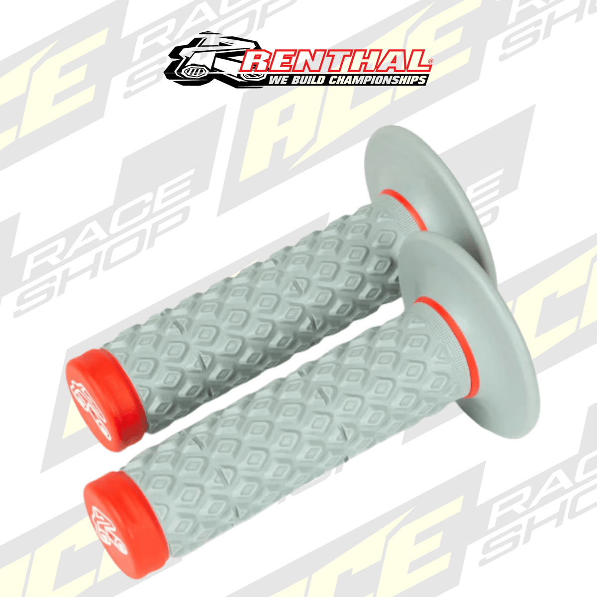RENTHAL HANDLEBAR GRIP MX DUAL COMPOUND COMFORT SOFT/FIRM RED - ACE Race Shop