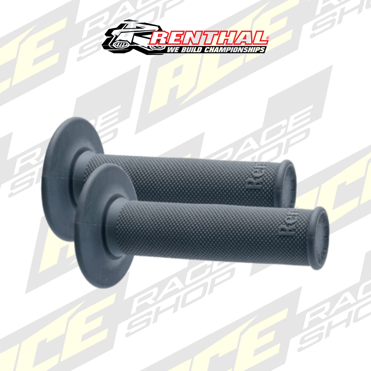 RENTHAL HANDLEBAR GRIP MX FULL DIAMOND MEDIUM GREY - ACE Race Shop