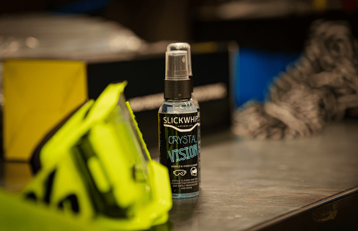 SLICKWHIPS CRYSTAL VISION - GOGGLE, HELMET AND VISOR CLEANER 60ML - ACE Race Shop