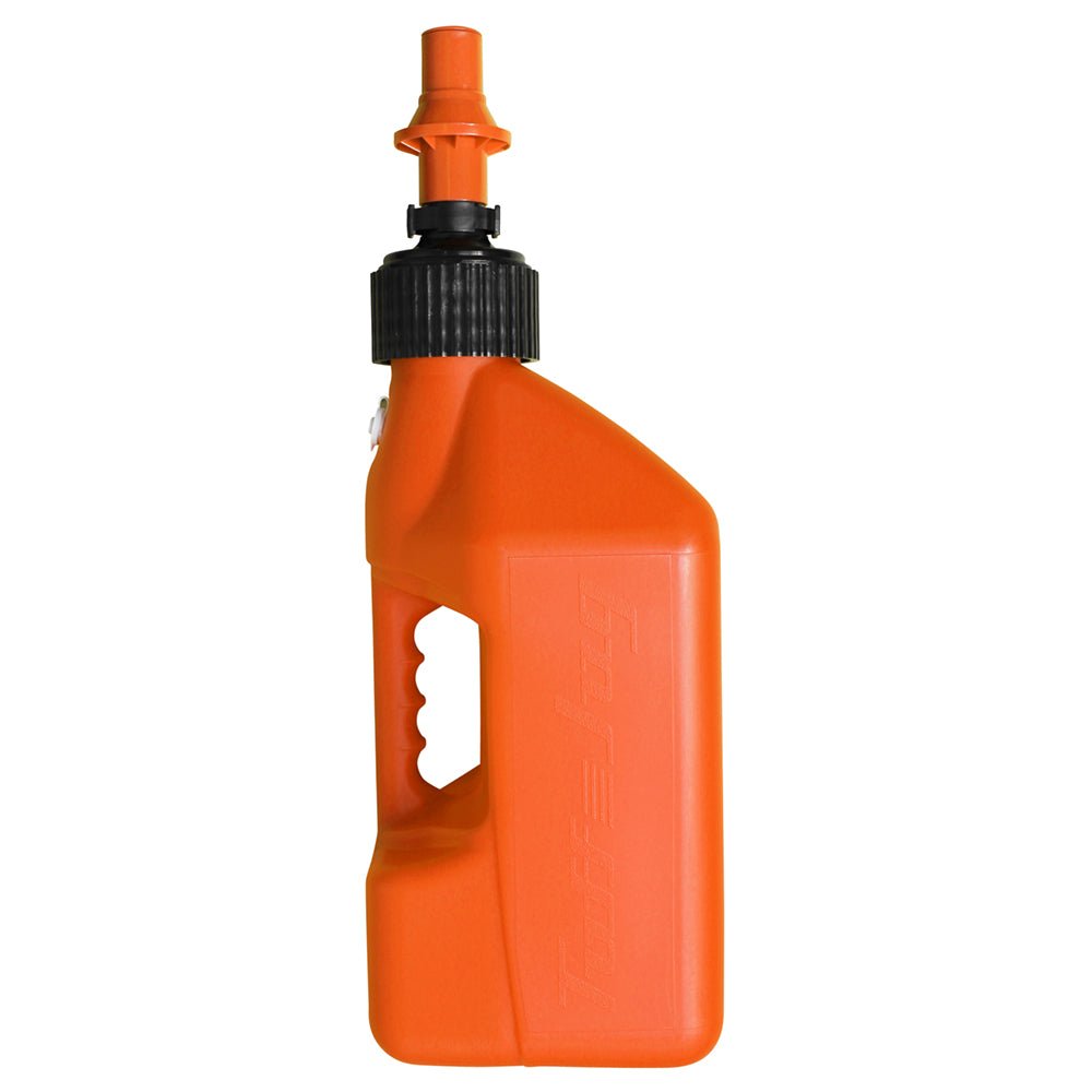 TUFF JUGS 10 LITRE TUFF JUG ORANGE/ORANGE RIPPER CAP - ACE Race Shop