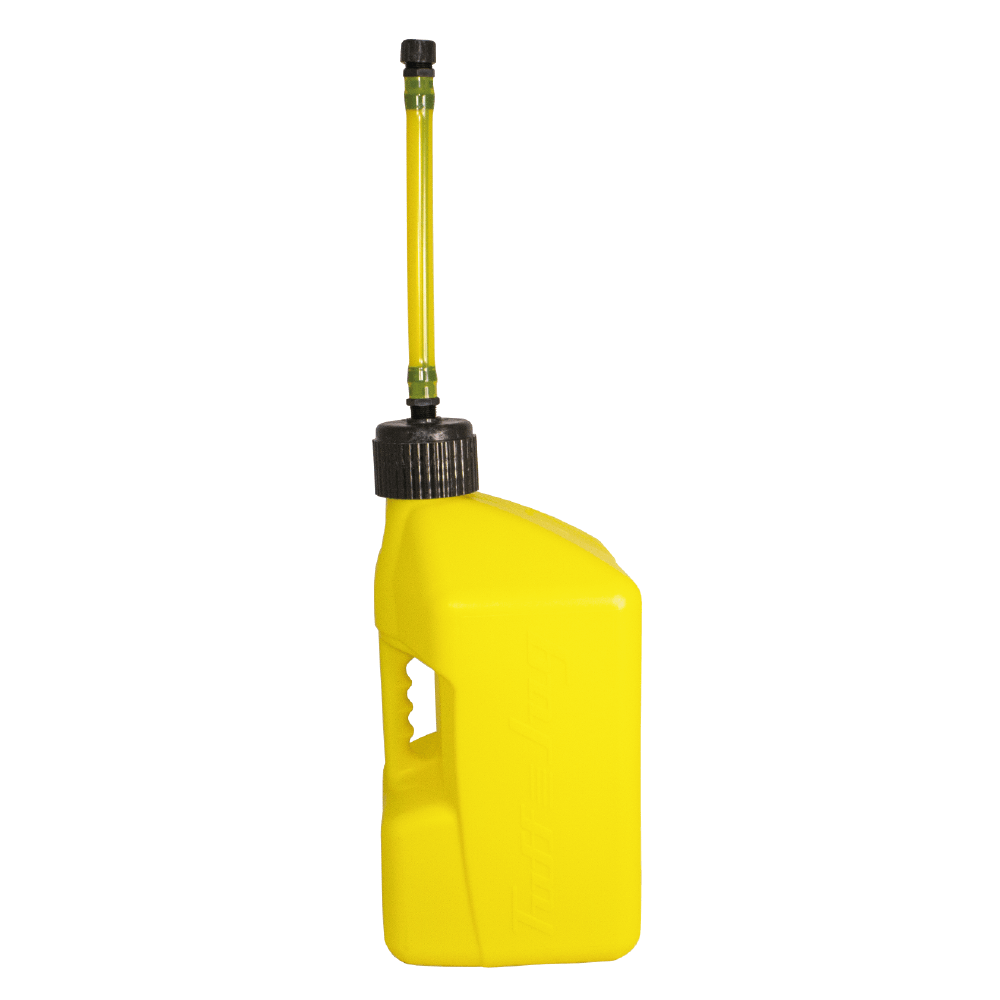 TUFF JUGS 20 LITRE TUFF JUG STD CAP W/ AUTO SPOUT YELLOW/YELLOW - ACE Race Shop