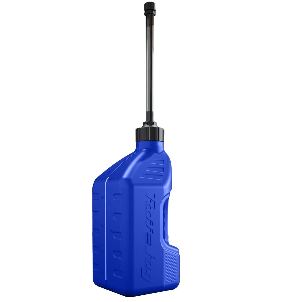 TUFF JUGS TUFF JUG 10L BLUE WITH AUTO - STOP SPOUT - ACE Race Shop