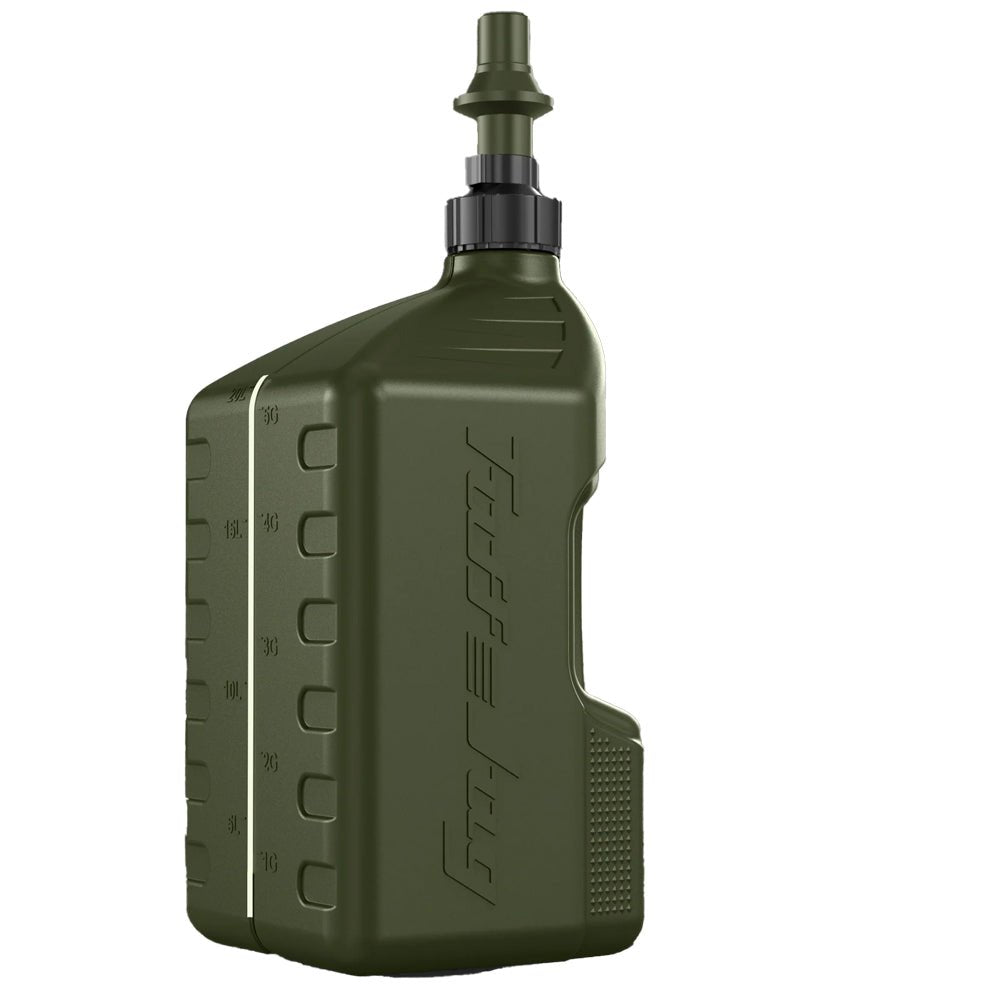 TUFF JUGS TUFF JUG 20L FOREST GREEN WITH FOREST GREEN RIPPER CAP - ACE Race Shop