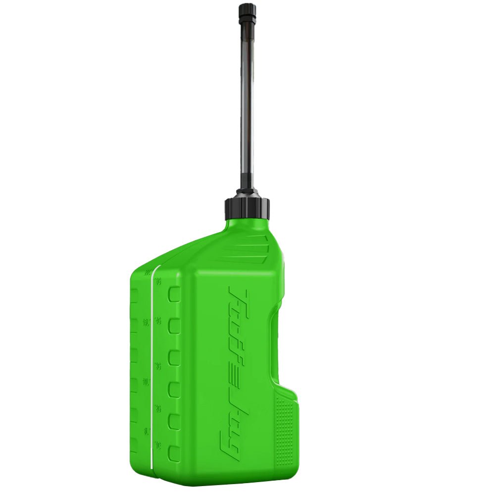 TUFF JUGS TUFF JUG 20L KAWI GREEN WITH AUTO - STOP SPOUT - ACE Race Shop