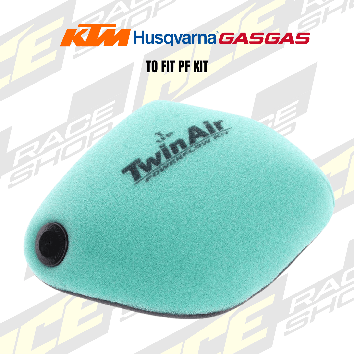 TWIN AIR AIRFILTER TO FIT PF KIT PRE - OILED 2T KTM/HQV/GAS SX/TC/TX125 - 300 23 - 25, EXC/TE 24 - 25, MC/EC/EX 24 - 25 (FOR PF KIT 154225C) - ACE Race Shop