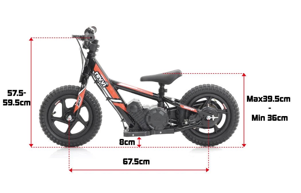 12" REVVI ELECTRIC BALANCE BIKE - ALL COLOURS - ACE Race Shop