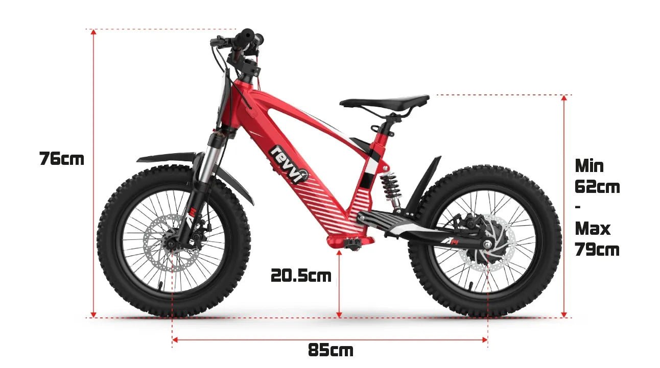16" XL REVVI ELECTRIC BALANCE BIKE - ALL COLOURS - ACE Race Shop
