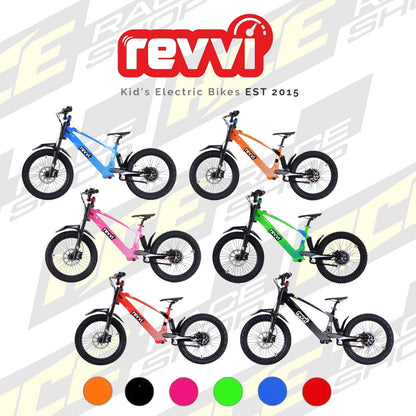 20" REVVI ELECTRIC KIDS BALANCE BIKE - RED/ORANGE/BLUE/GREEN/BLACK/PINK - ACE Race Shop