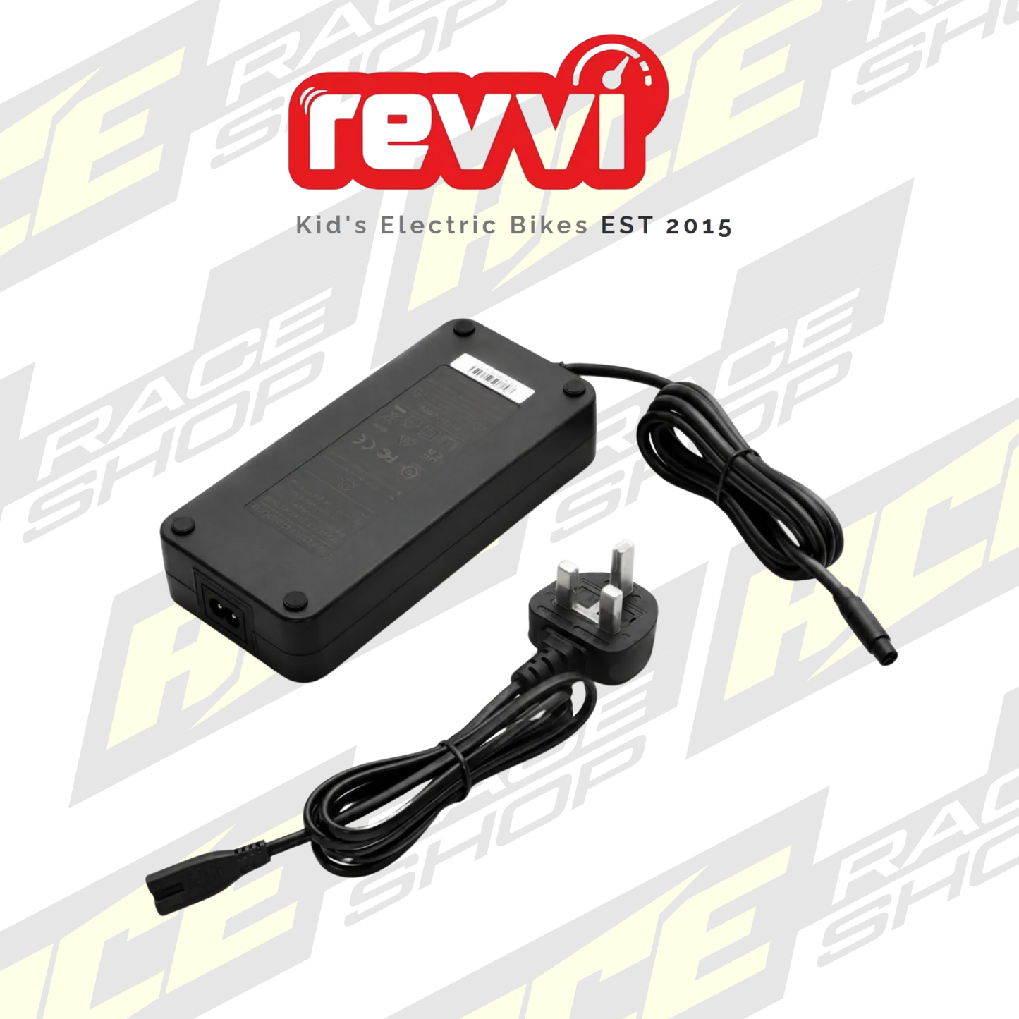 Revvi 48V Charger 3.0A -To fit Revvi 20″ Plus + 24″ bikes