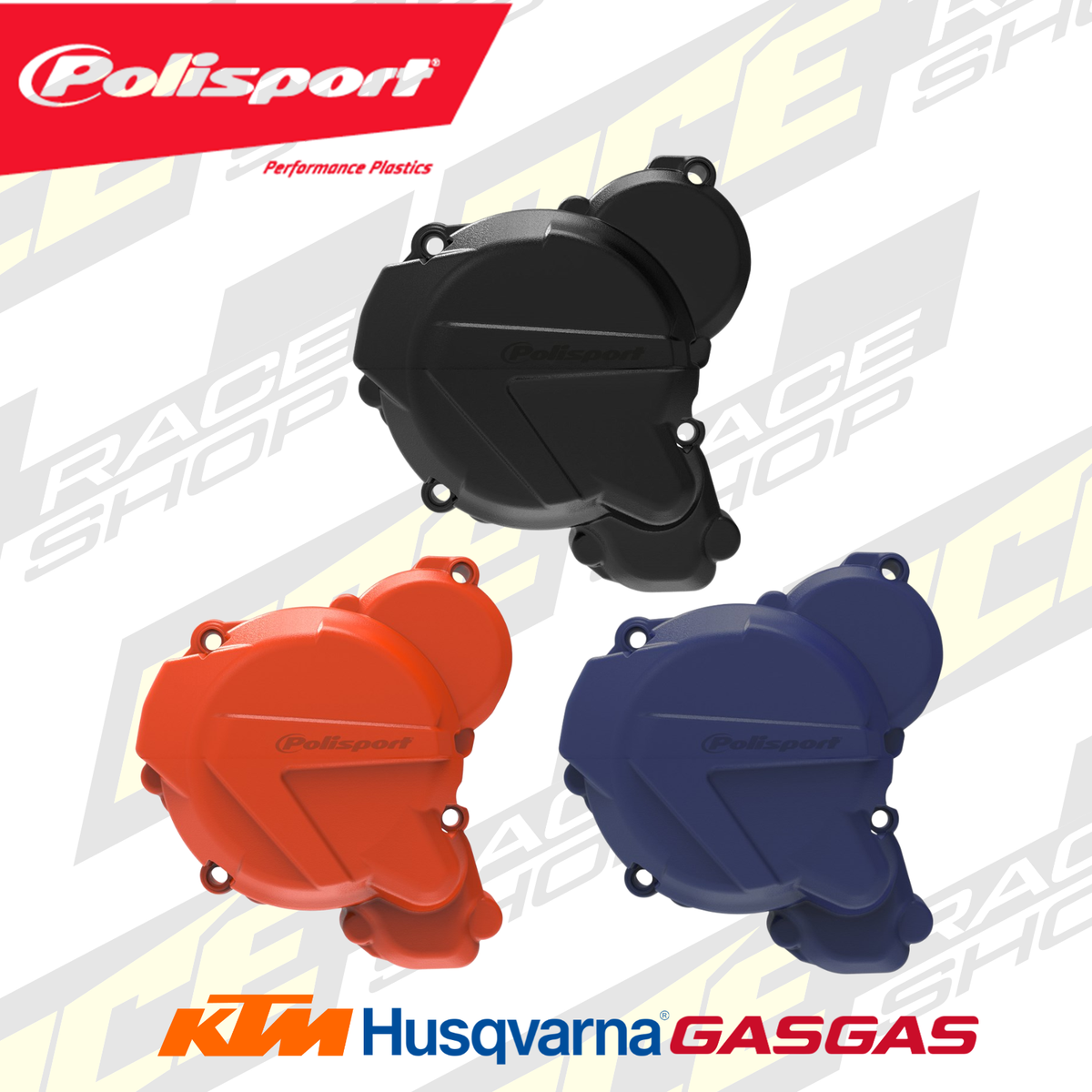 POLISPORT IGNITION COVER PROTECTOR KTM/HQV/GAS EXC-TPI/TE 250I-300I 17-23, EC/EX250-300 21-23