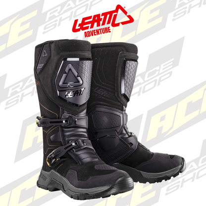 LEATT ADVENTURE BOOT HYDRADRI 7.5 STEALTH / GREEN LANE TRAIL RIDING