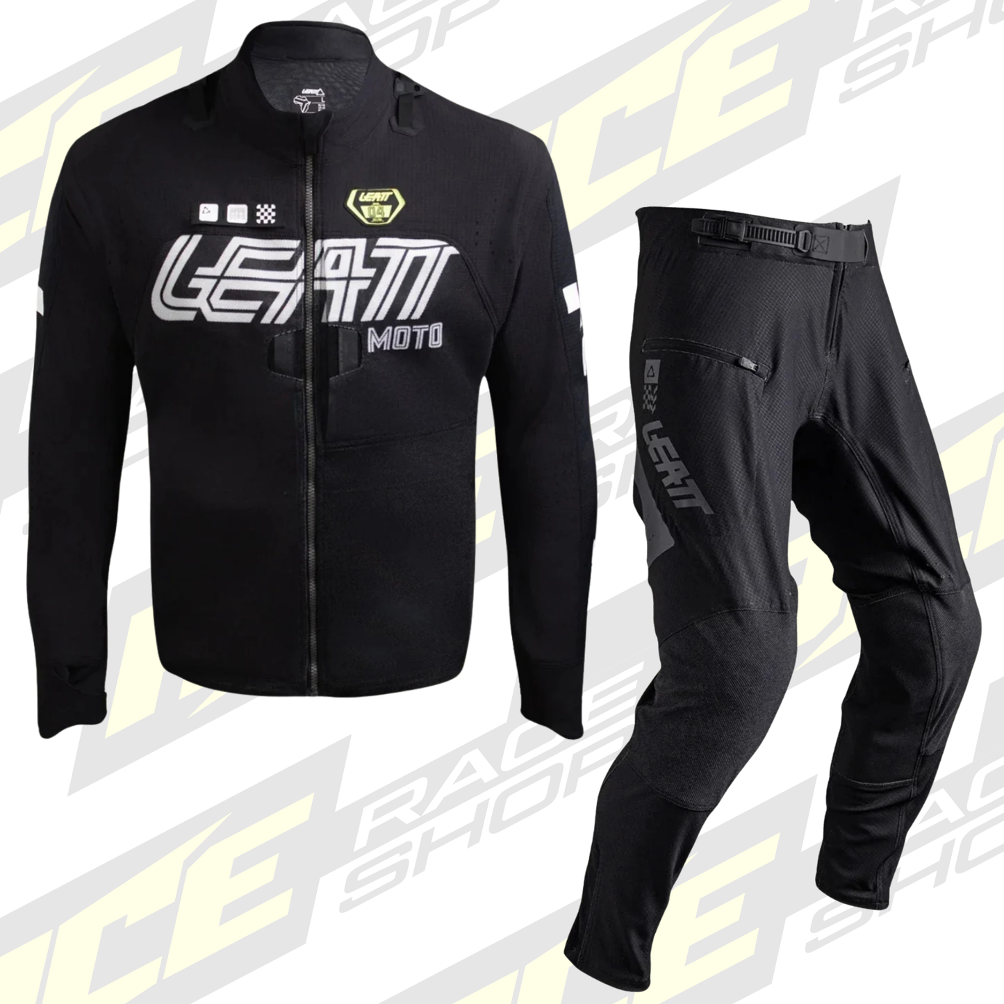 LEATT ENDURO / TRAIL RIDING JACKET & PANT KIT COMBO X-FLOW BLACK