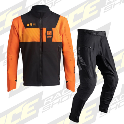 LEATT 4.5 ENDURO / TRAIL RIDING JACKET & PANT KIT COMBO - BLACK/ORANGE