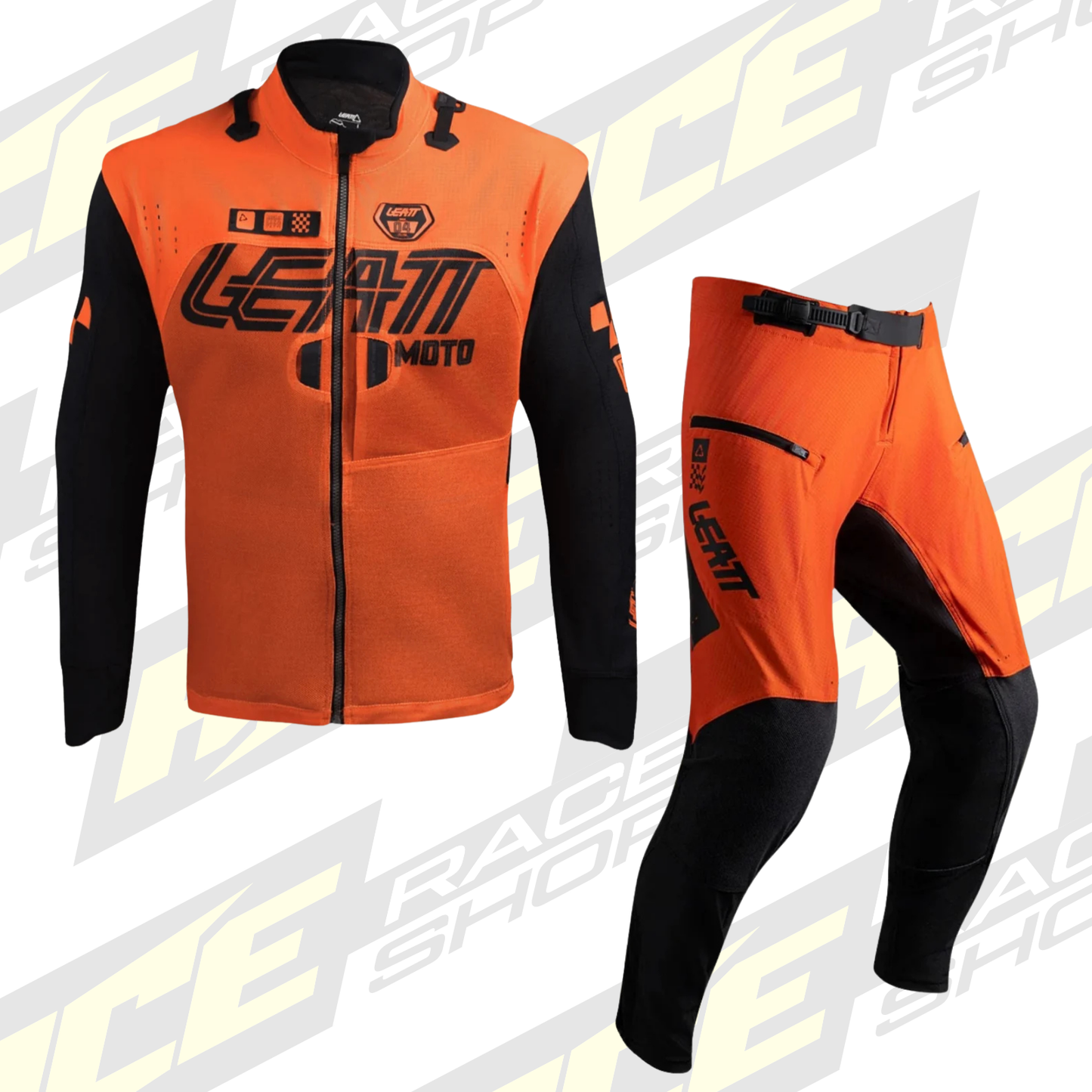 LEATT ENDURO / TRAIL RIDING JACKET & PANT KIT COMBO X-FLOW ORANGE