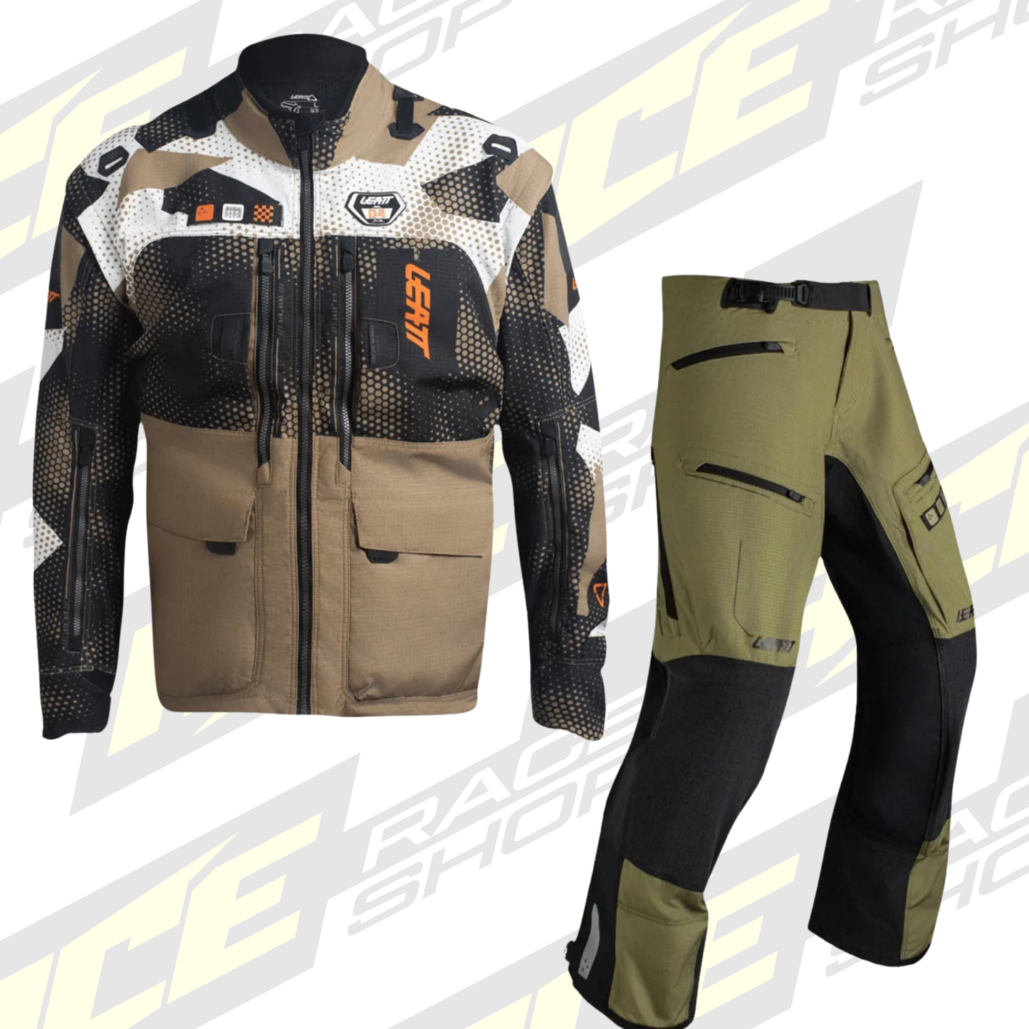 LEATT ENDURO 5.5 JACKET & PANT KIT COMBO - KHAKI BROWN