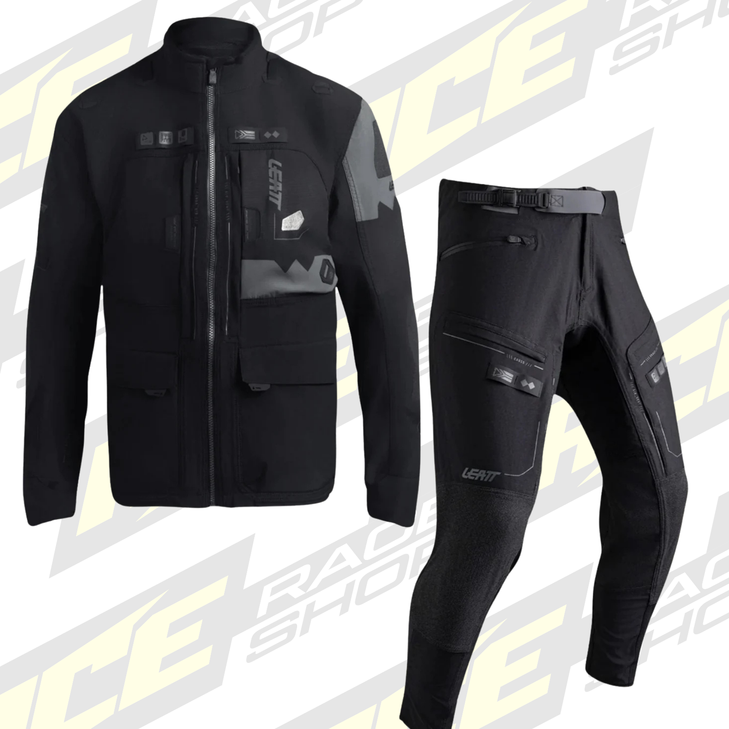 LEATT ENDURO WAERPROOF HYDRADRI 6.5 JACKET&PANT COMBO - BLACK