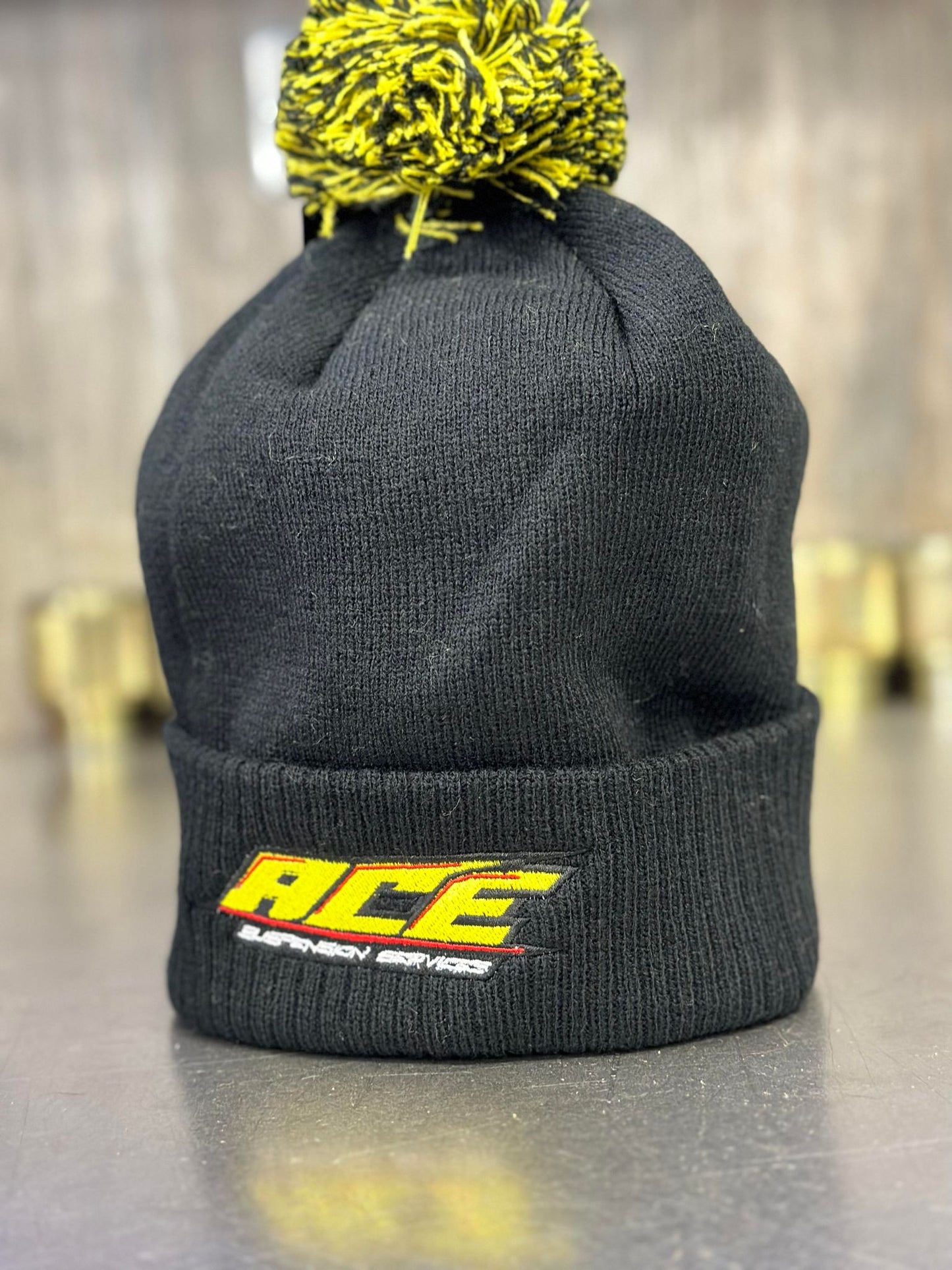 ACE BOBBLE HATS (BLACK)