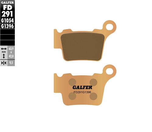 GALFER SHERCO REAR BRAKE PADS 125-450