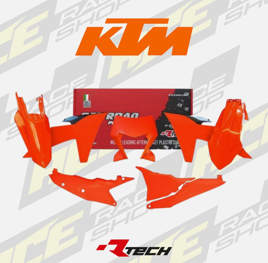 KTM ENDURO PLASTIC KIT EXC/EXCF 125-500 (2024-2025) NEON ORANGE