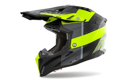 Airoh Aviator 3 Monach Yellow Matt MX Helmet