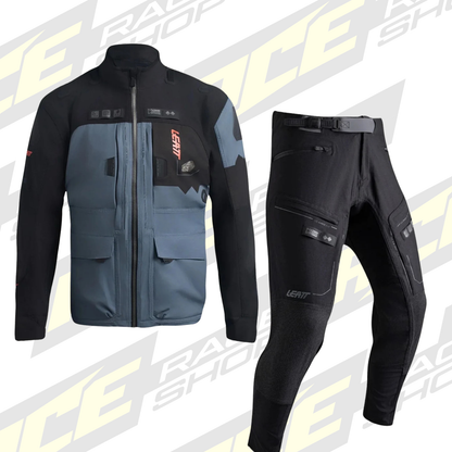 LEATT ENDURO WAERPROOF HYDRADRI 6.5 JACKET&PANT COMBO - BLUE/BLACK