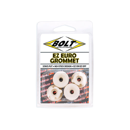 BOLT PLASTIC EURO SIDE PANEL GROMMETS X4 PACK KTM/HQV/GAS