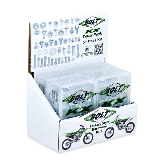 BOLT TRACK PACK FASTENER KIT 6PC BOX SET KX STYLE