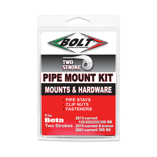 BOLT EXHAUST PIPE MOUNT KIT X2 BETA 125-300RR 13-23,  X-TRAINER 250-300 15-23 (R)