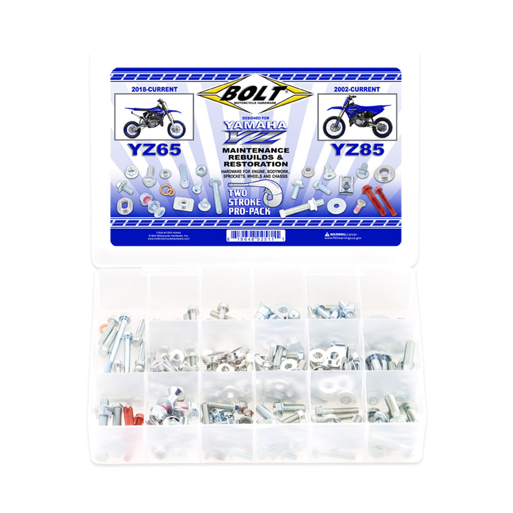 BOLT PRO PACK FASTENER KIT YAMAHA YZ65 18-25, YZ85 02-25