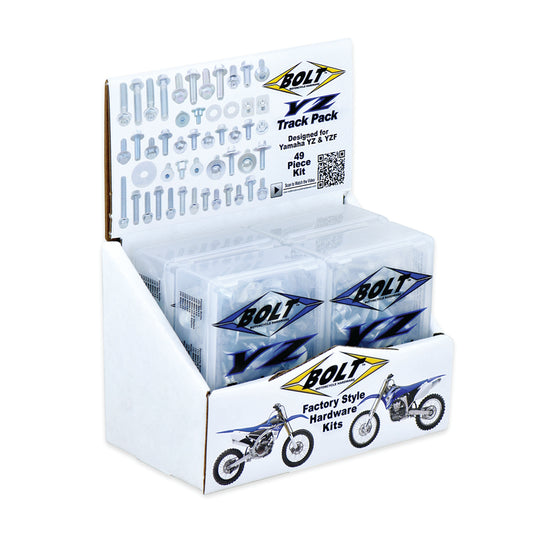 BOLT TRACK PACK FASTENER KIT 6PC BOX SET YAMAHA YZ/YZF STYLE