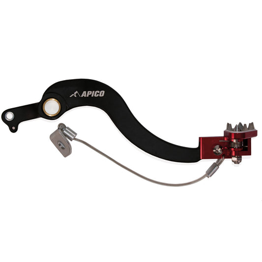 APICO BRAKE PEDAL FORGED HONDA CRF450L 11-20, CRF450RL 21-23  BLACK/RED