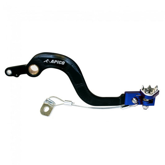 APICO BRAKE PEDAL FORGED YAMAHA YZ250F 01-05, WR250F 01-06, YZ125-250 00-23, YZ125X-250X 16-23 BLACK/BLUE